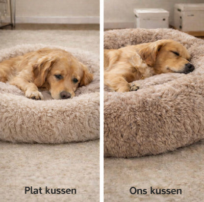 Paw-care™ Flauschiges Donut-Hundekissen