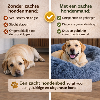 Paw-care™ Flauschiges Donut-Hundekissen